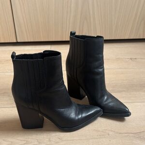 Marc Fisher Elegant Black Ankle Boots
